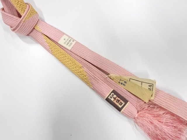 未使用品　正絹　手組帯締め